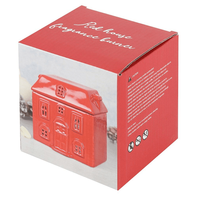 Brûle-parfum "Maison rouge"