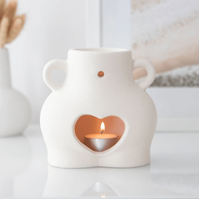 Brûle-parfum "Poignées d'amour" en céramique 