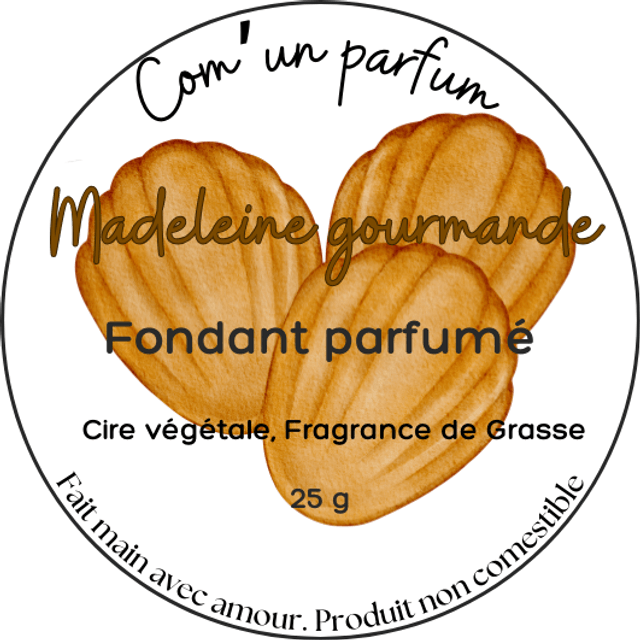 Fondant parfumé Madeleine Gourmande 