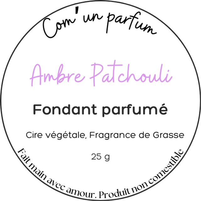Fondant parfumé Ambre Patchouli 