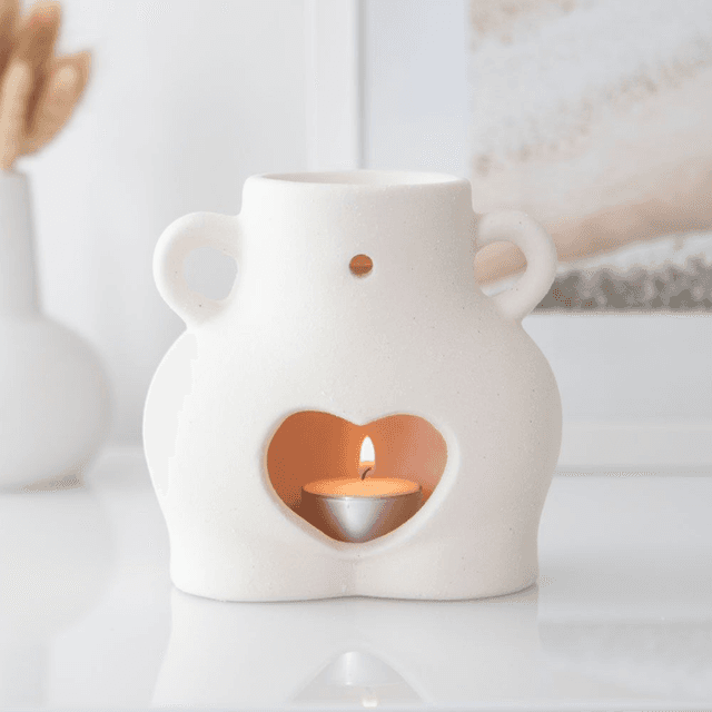 Brûle-parfum &quot;Poignées d&#039;amour&quot; en céramique 