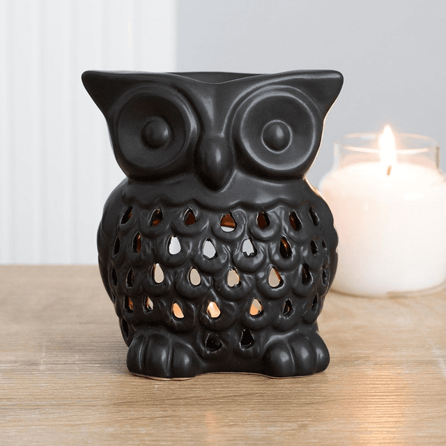 Brûle-parfum &quot;Hibou Noir&quot;